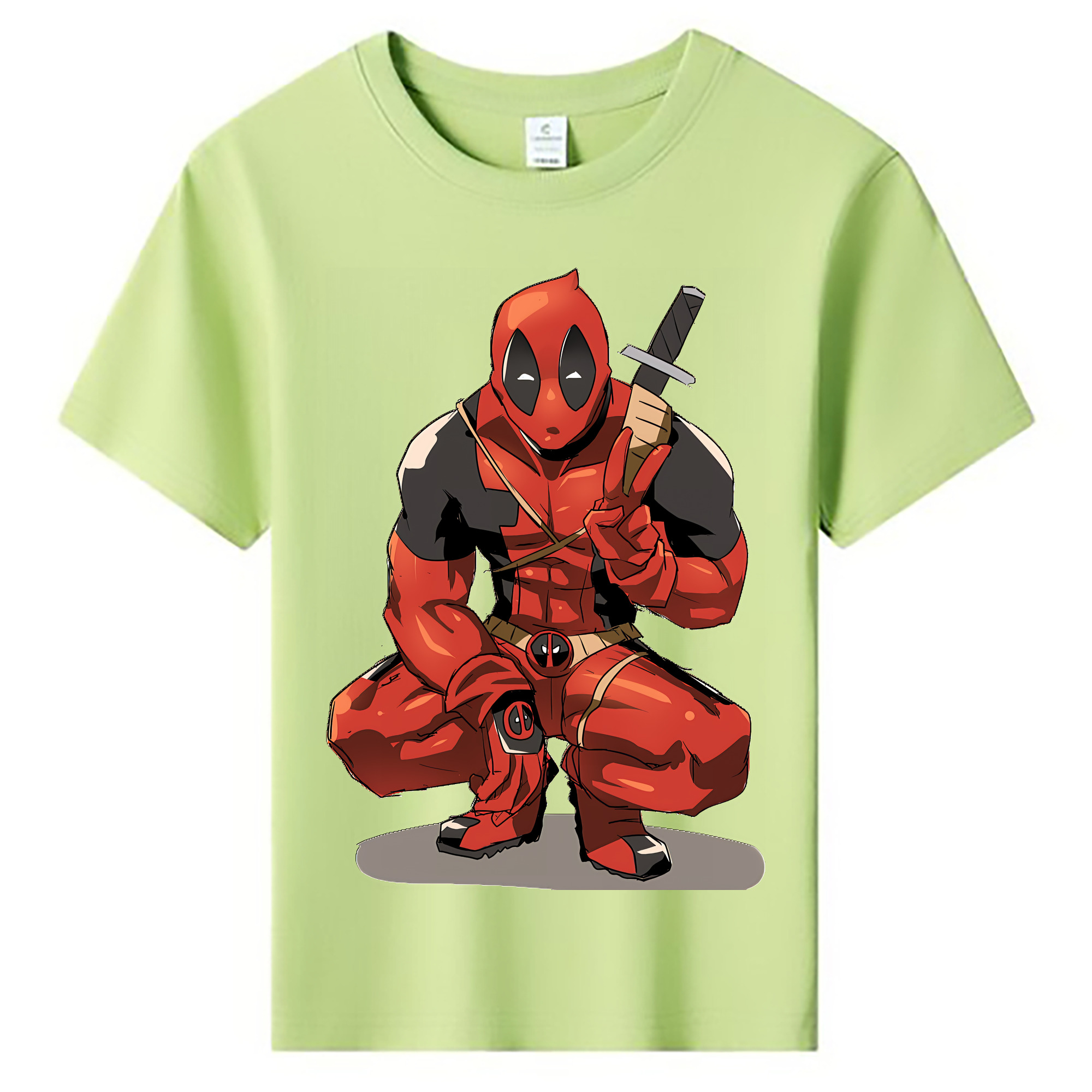 （画像用） Deadpool デッドプール 綿100％キッズTシャツ（フロントプリント）